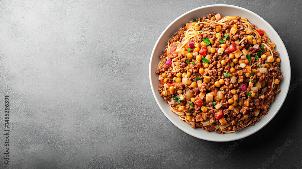 Classic Spaghetti Bolognese served on a white plate symbolizes comfort, tradition, and the warmth of Italian family meals, rich in flavor and rooted in centuries of culinary heritage.