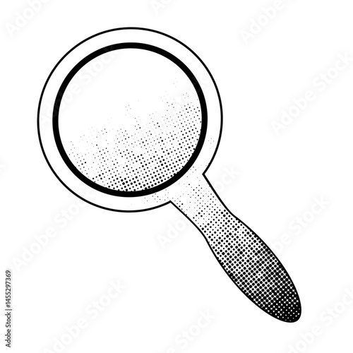 magnifying glass isolated on white