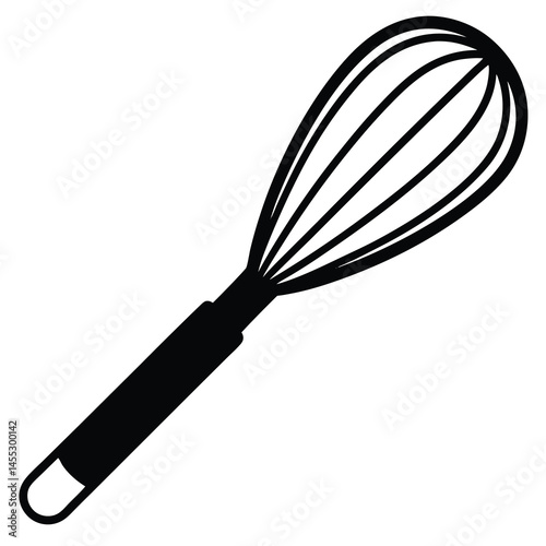  whisk outline vector illustration