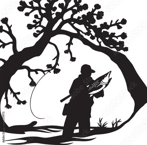 Fisherman's Solitude and Skill