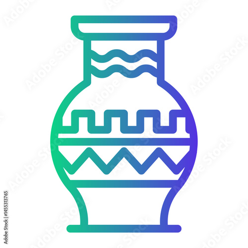 pottery Line Gradient Icon