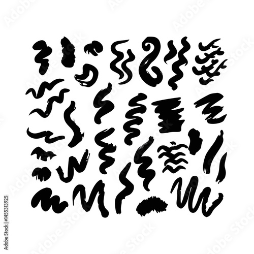 Abstract Black And White Smoke Background With Blurred Motion Effect For Design