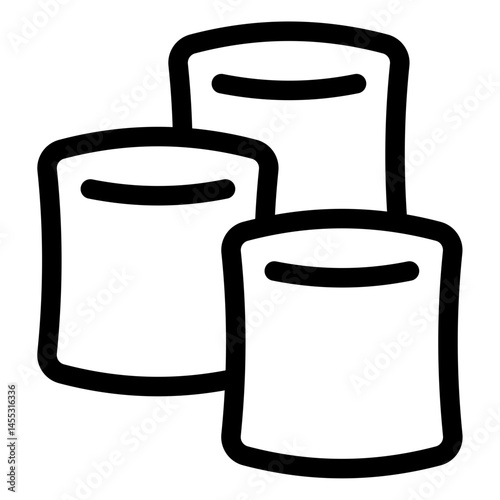 marshmallow vector icon