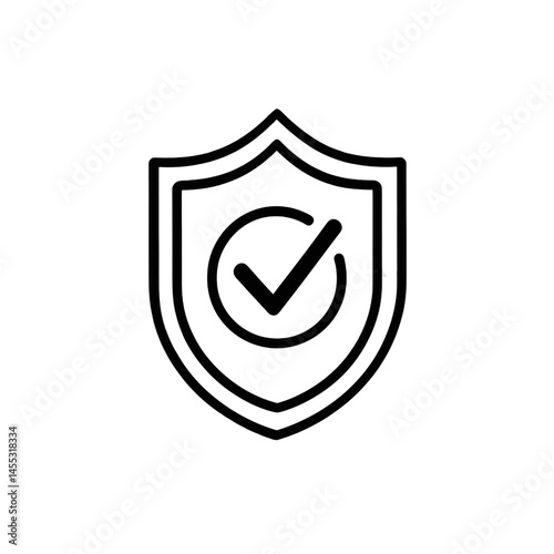 Shield with Checkmark Icon
