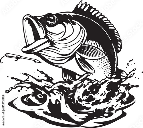 Fishing Vector Bundle Silhouettes 