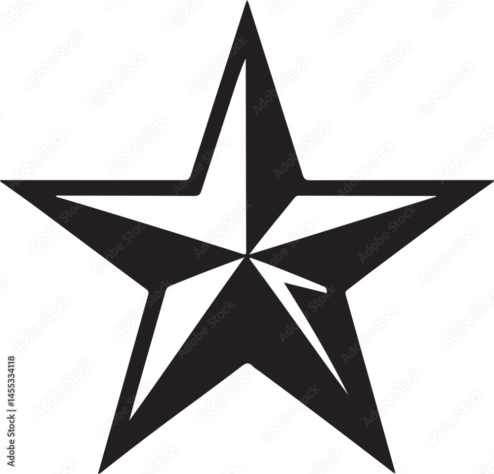 Fototapeta premium star icon and favorite icon set. Vector illustration isolated on white background