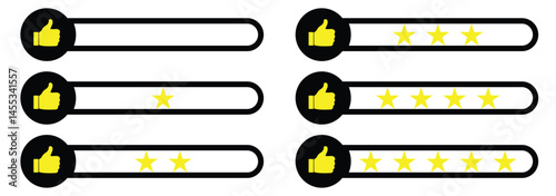 A star rating icon representing user reviews, quality score, and feedback. Ideal for apps, websites, products, and services showcasing rankings, testimonials, and customer satisfaction. EPS 10