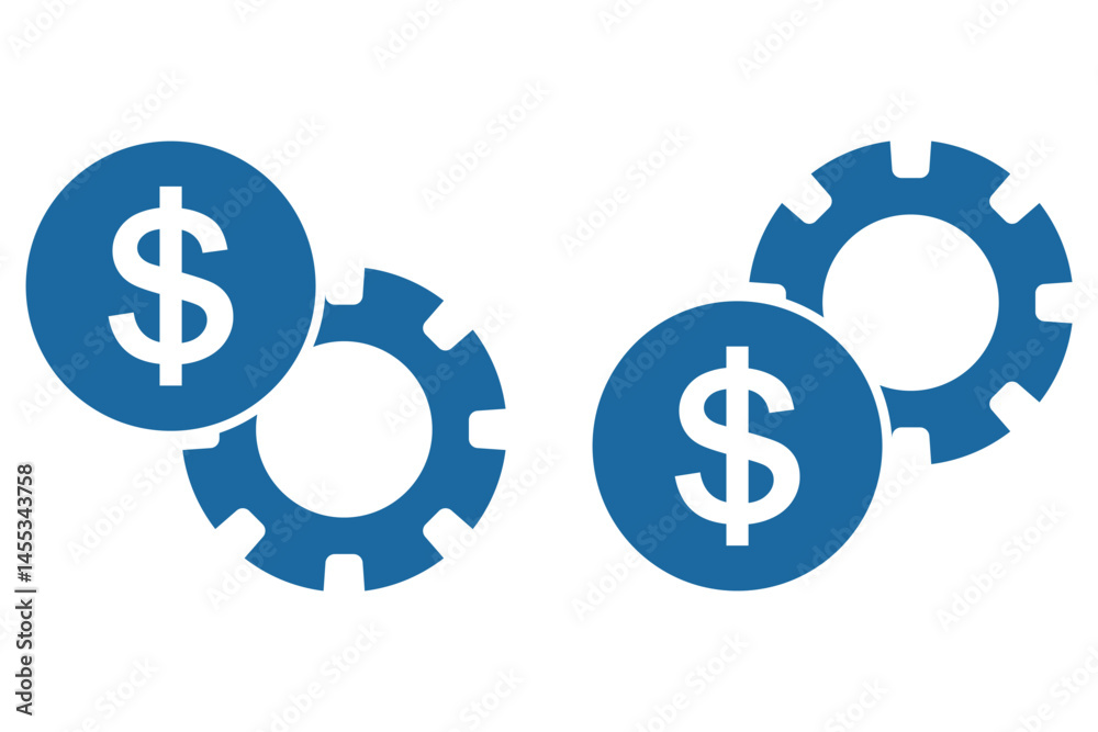 Cost Reduction Icon, Manufacturing cost reduction vector icon set eps 10 Cost Reduction Icon, Manufacturing cost reduction vector icon set eps 10