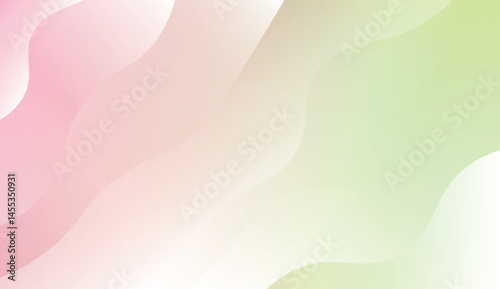 Template Background With Wave Geometric Shape. Design For Cover Page, Poster, Banner Of Websites. Vector Illustration with Color Gradient.