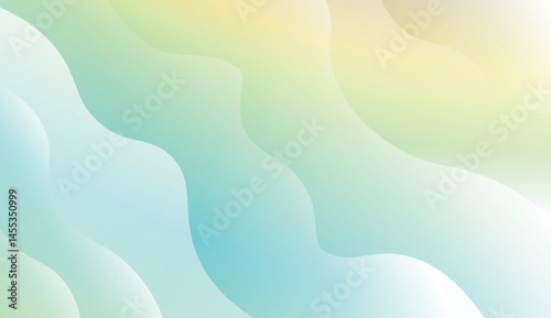 Blurred Decorative Design In Modern Style With Wave, Curve Lines. For Design, Presentation, Business. Vector Illustration with Color Gradient.