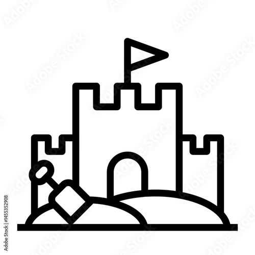 sand castle icon