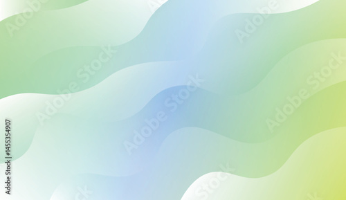 Wavy Background. For Design Flyer, Banner, Landing Page. Vector Illustration with Color Gradient.