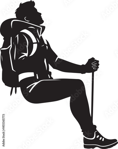 Hiking with Dogs: Silhouette Art