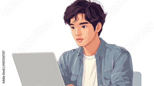 businessman with laptop