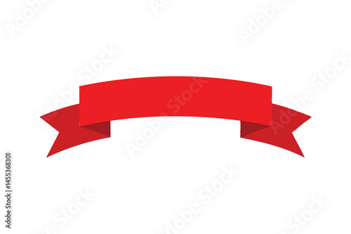 red ribbon on white background