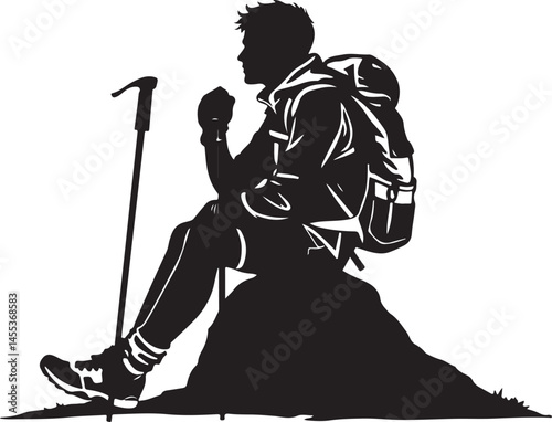 Hiking with Dogs: Silhouette Art