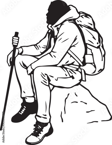 Hiking with Dogs: Silhouette Art