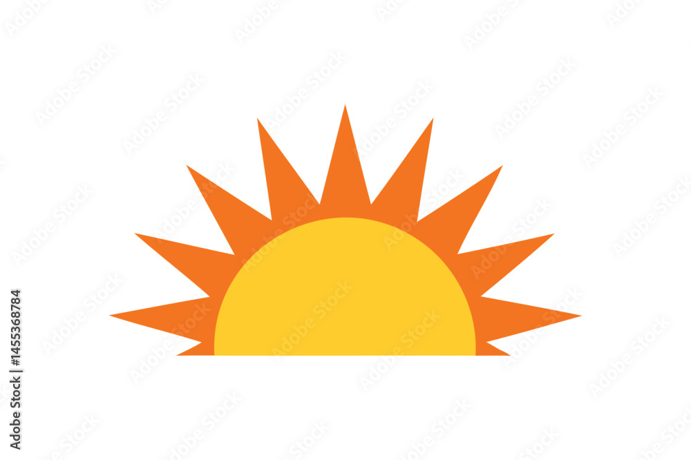 Retro sun icon vector Retro sun icon vector