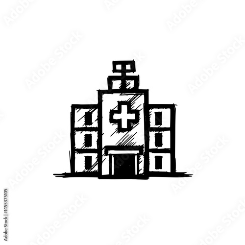 Modern Hospital Environment in Vector Style
