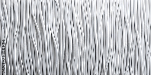 Abstract Textured Background of White Vertical Lines and Stripes