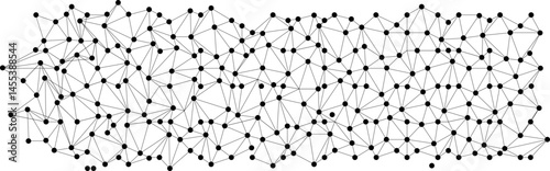 Abstract plexus technology futuristic network background. Complex network visualization of interconnected nodes in a scientific structure. Neural network artificial intelligence