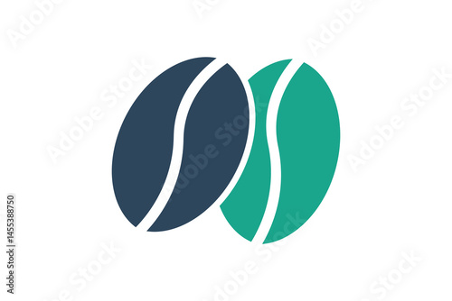 Coffee bean icon. solid icon style. icon related to coffee cultivation. agriculture elements vector illustration