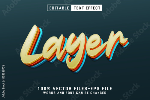 Layer 3d Text - Editable Text Effect