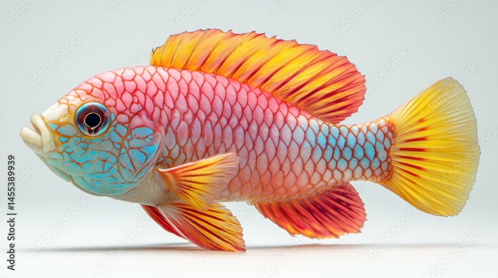 Fototapeta premium Vibrant Tropical Fish: A Colorful Underwater Jewel