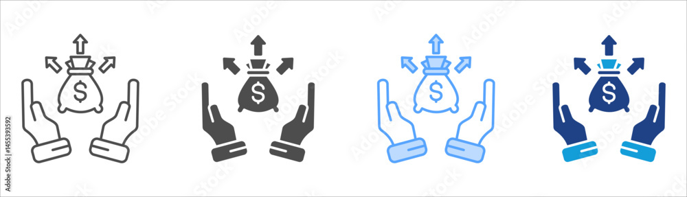 Investment Icon Set Multiple Style Collection Investment Icon Set Multiple Style Collection