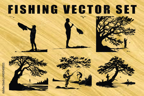 Outdoor Fishing SVG Set