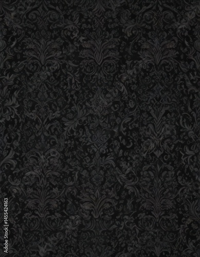 Intricate dark damask, seamless gothic pattern ,  decor,  arabesque, gothic