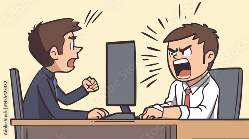 angry boss screaming
