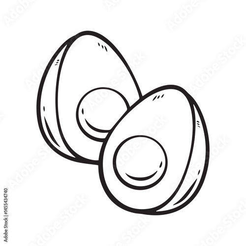 egg doodle cartoon hand drawn illustration