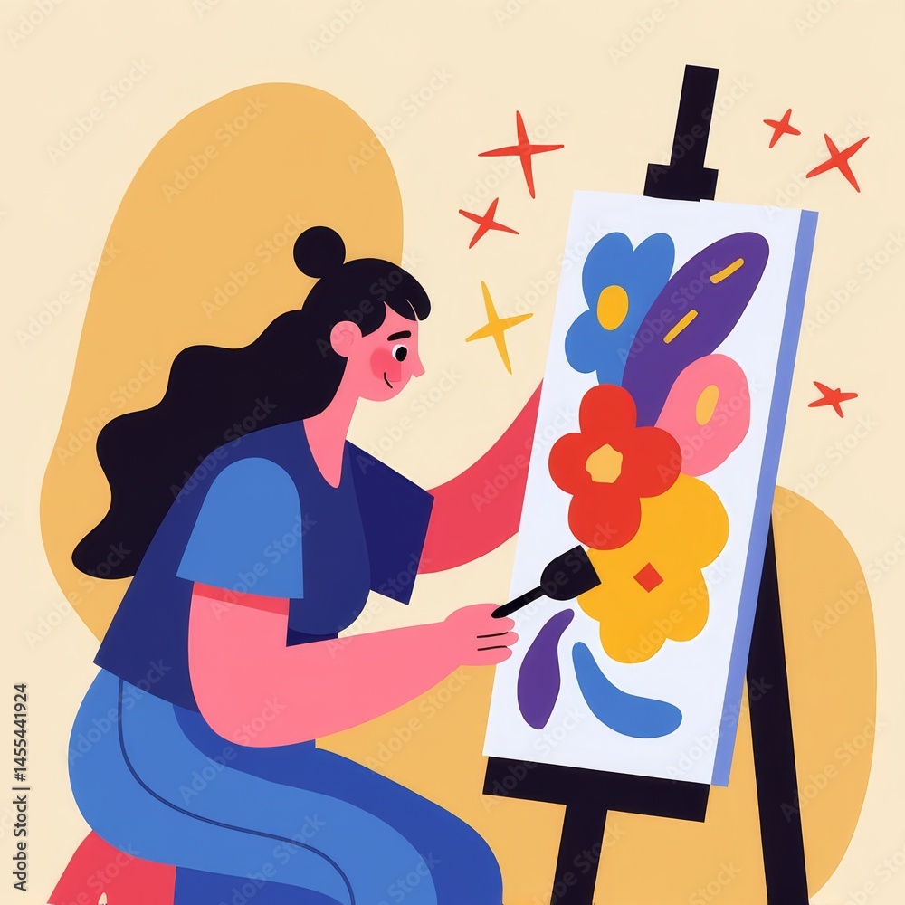 Obraz premium The creative world of painters
