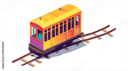 train isolated on white background