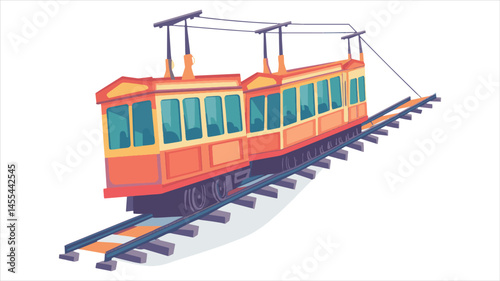 toy train on a white background