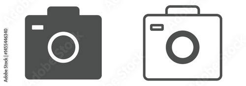 Camera icon set. photo camera icon. camera photography icon.