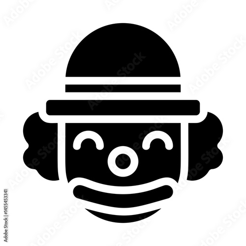 Carnival Clown Solid Icon