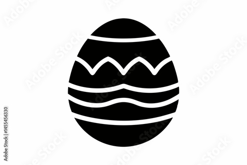 easter egg  silhouette vector