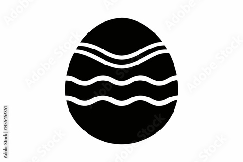 easter egg  silhouette vector