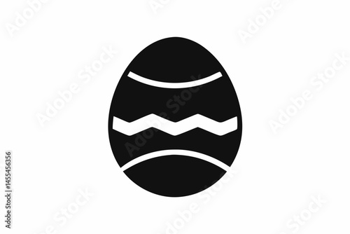 easter egg  silhouette vector