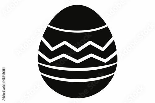 easter egg  silhouette vector