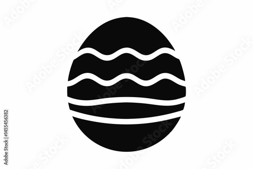 easter egg  silhouette vector