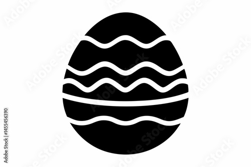 easter egg  silhouette vector