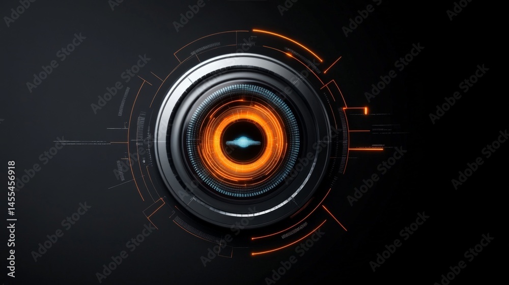 Art Deco Inspired Representation of Artificial Intelligence Concept