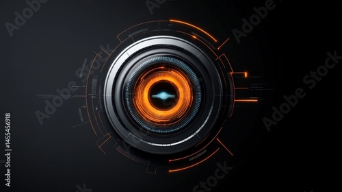 Art Deco Inspired Representation of Artificial Intelligence Concept