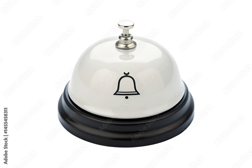 An isolated service bell on a gray background for requesting assistance transparent background An isolated service bell on a gray background for requesting assistance transparent background