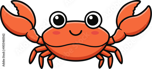 Line Art King Crab Vector with Clean Detailing for Nature-Inspired Designs