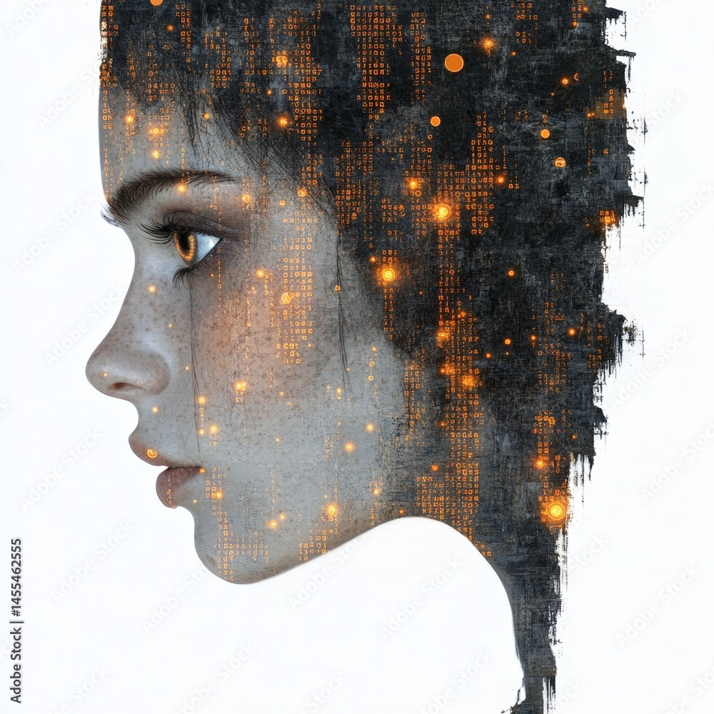 Chaotic Grunge Artwork Representing AI Concepts and System Styles