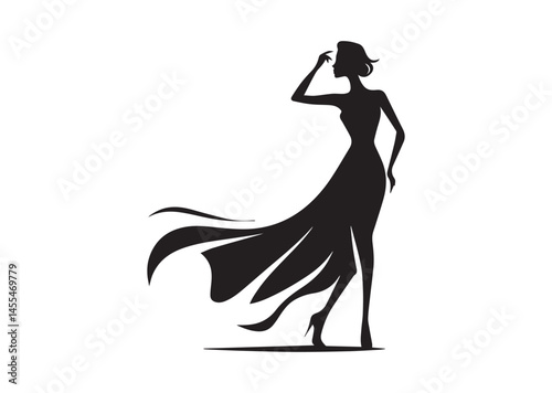 Fashion Lady Design, Fashion Lady Silhouette Vector
